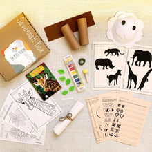 Load image into Gallery viewer, Quarantine Activity Box for Kids - Savannah - Art &amp; Science
