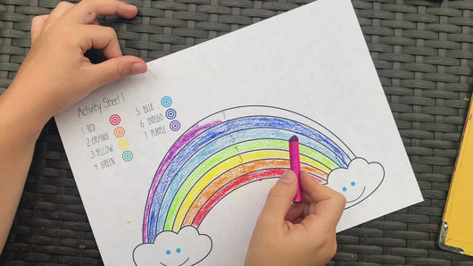 Rainbow colours - Kids Art and Science Activity Box The Petit Pelican